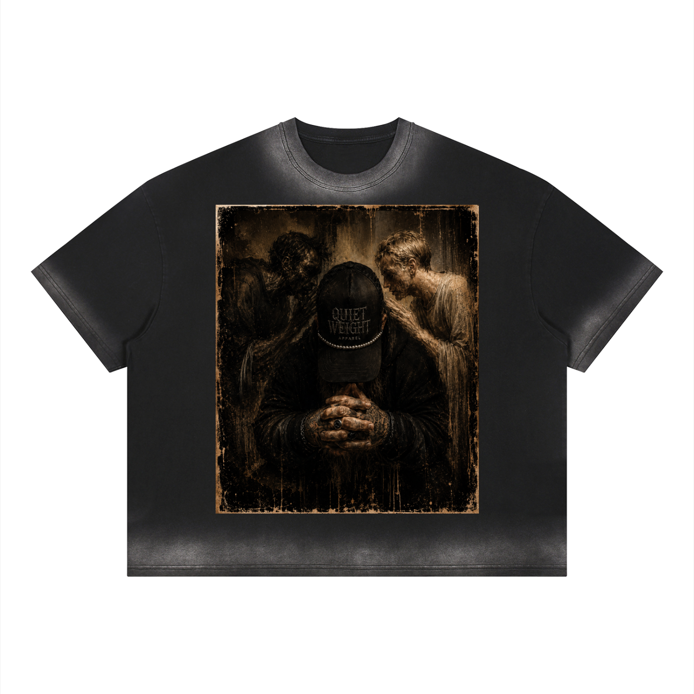 “Both Sides Sound Honest”. Unisex Boxy Sunfade Vintage Wash T-Shirt